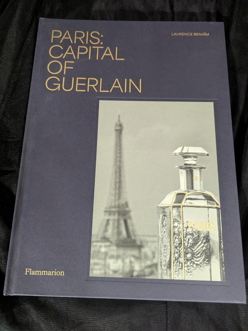 Paris: Capital of Guerlain Hardcover Book - Navy & Gold